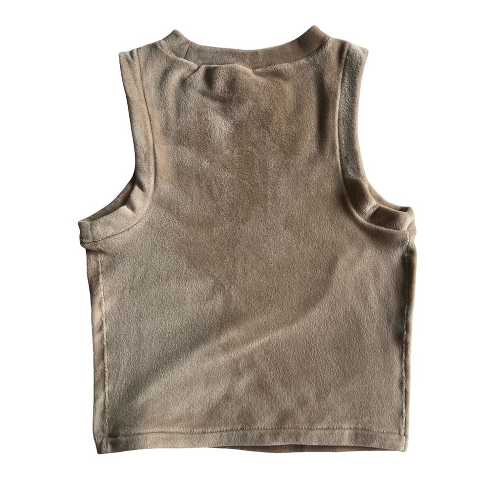 SKIMS Velour Crewneck Tank Honey Size Small - Picture 3 of 5